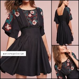 Anthropologie Priscilla embroidered dress